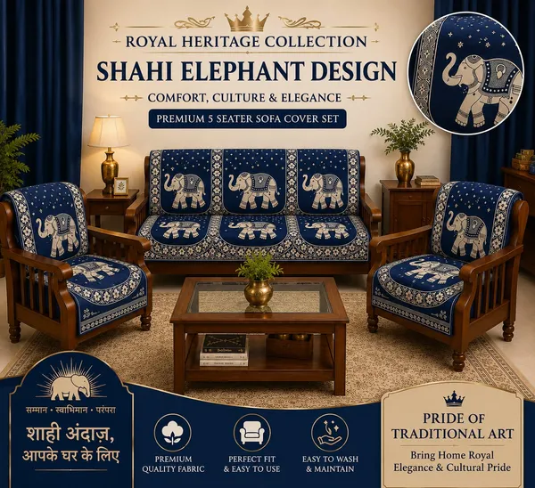 Samstyle_Blue_Elephant_Pattern_Cover_Pack_Of_5