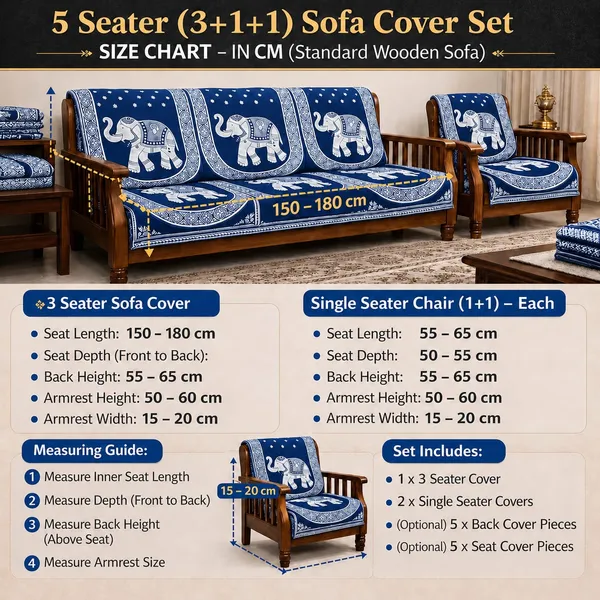 Samstyle_Blue_Elephant_Pattern_Cover_Pack_Of_5