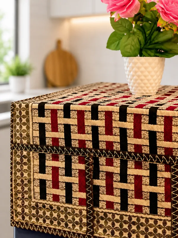 Samstyle_Maroon_Refridgerator_Top_Cover