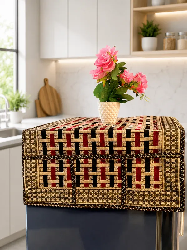 Samstyle_Maroon_Refridgerator_Top_Cover