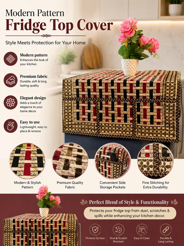 Samstyle_Maroon_Refridgerator_Top_Cover