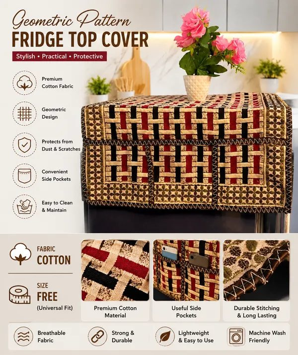 Samstyle_Maroon_Refridgerator_Top_Cover