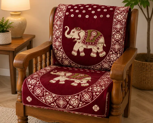 Samstyle_Maroon_Elephant_Pattern_Cover_Pack_Of_5