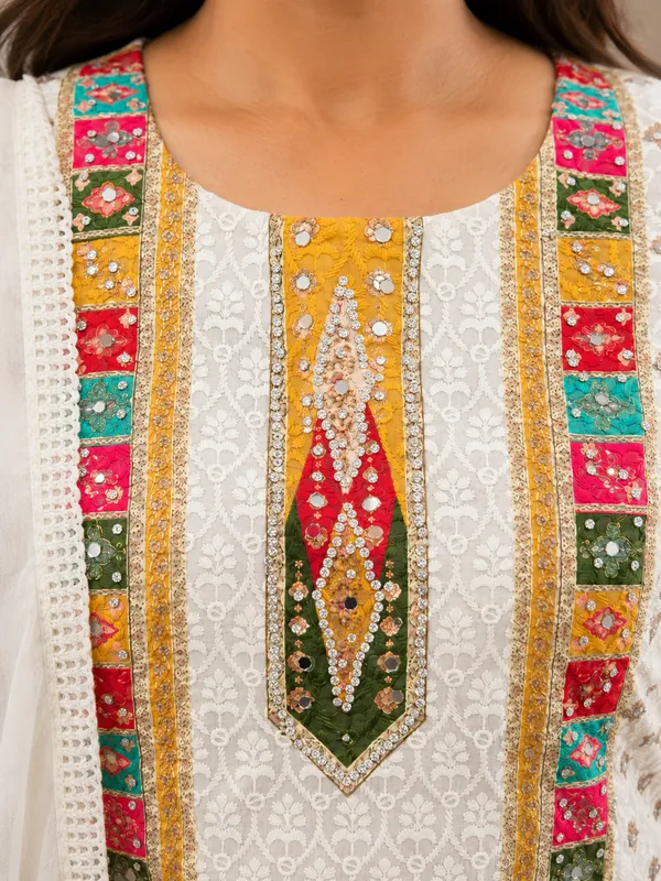 Multicolor_Suit_With_Palazzo_&_Dupatta_