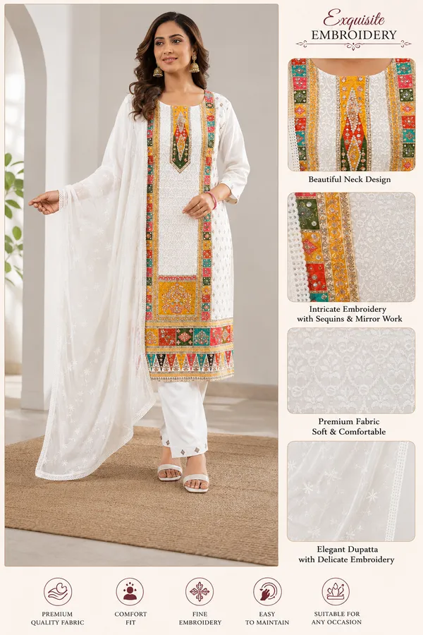 Multicolor_Suit_With_Palazzo_&_Dupatta_