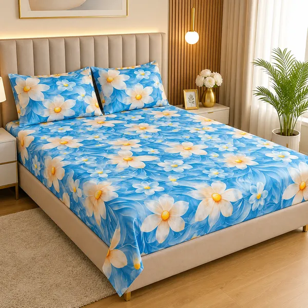 Premium_Floral_Double_Bedsheet_90x90_Inches_with_2_Matching_Pillow_Covers