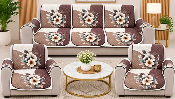 SamStyle_Collections_Premium_Quilted_Sofa_Cover_Set_3+1+1_Seater_|_Floral_Printed_Sofa_Covers_with_Armrest_Protection_|_Soft_Padded_Fabric_|_Elegant_Living_Room_Furniture_Protector