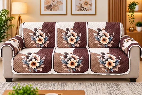 SamStyle_Collections_Premium_Quilted_Sofa_Cover_Set_3+1+1_Seater_|_Floral_Printed_Sofa_Covers_with_Armrest_Protection_|_Soft_Padded_Fabric_|_Elegant_Living_Room_Furniture_Protector
