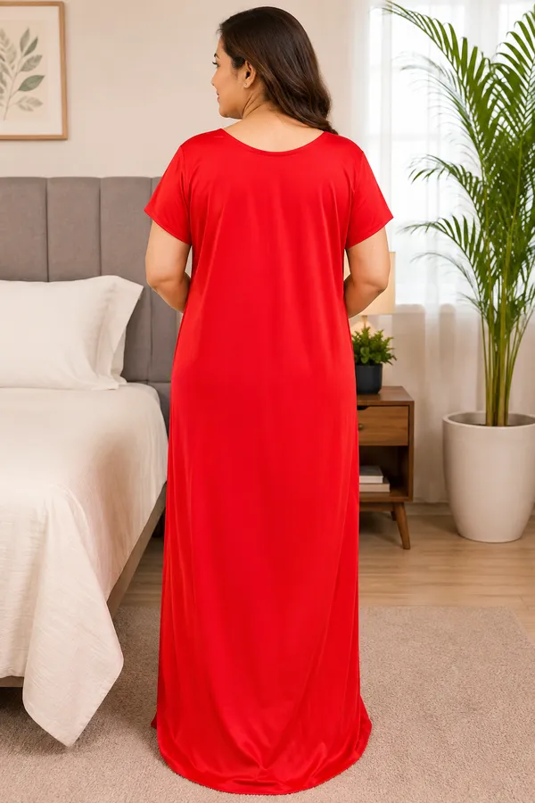 Women’s_Satin_Nighty_for_Women_|_Premium_Soft_Night_Dress_with_Lace_Neck_Design_&_Bow_Detail_|_Short_Sleeve_Full_Length_Sleepwear