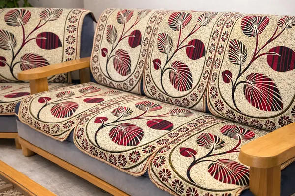 Samstyle_Maroon_Leaf_Sofa_Cover_Pack_Of_5
