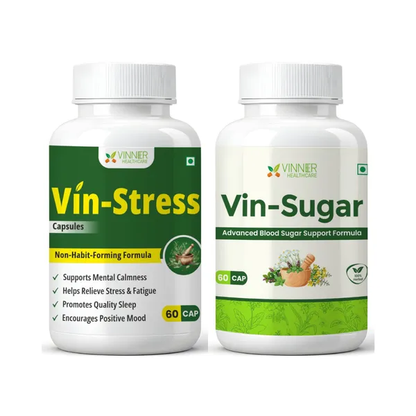 Vin-Stress__And_Vin-Sugar_Herbal_Capsules__-_Pack_Of_2