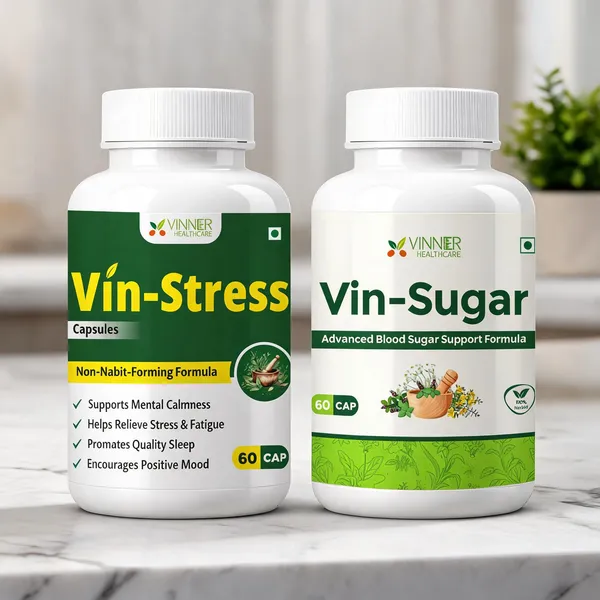 Vin-Stress__And_Vin-Sugar_Herbal_Capsules__-_Pack_Of_2