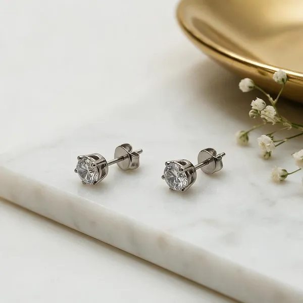 Silver_Tone_Sparkling_Stud_Earrings_For_Women