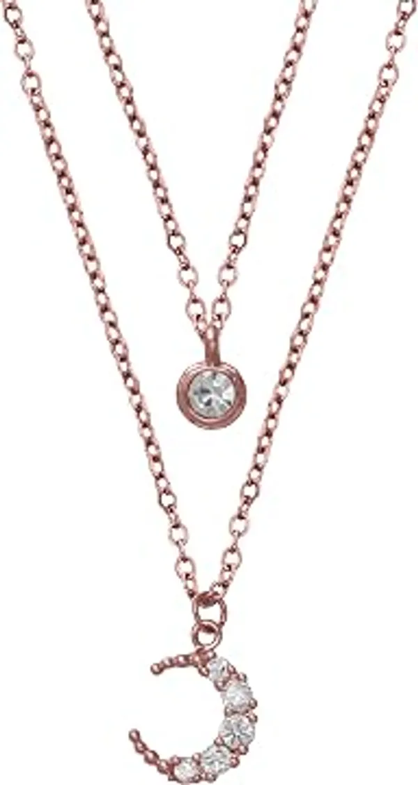 Rose_Gold_Tone_Crystal_Charm_Layered_Necklace_For_Women