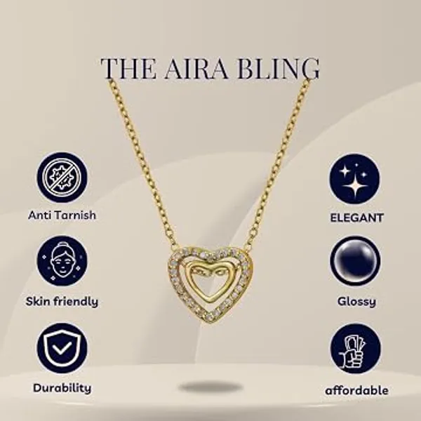 Gold_Tone_Layered_Heart_Pendant_Necklace_For_Women