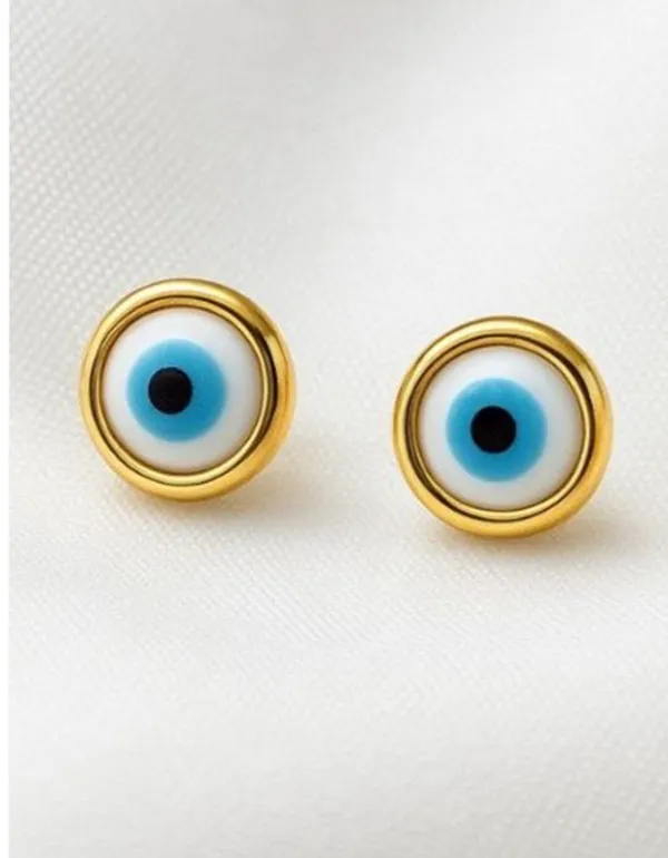 Gold_Tone_Evil_Eye_Stud_Earrings_For_Women