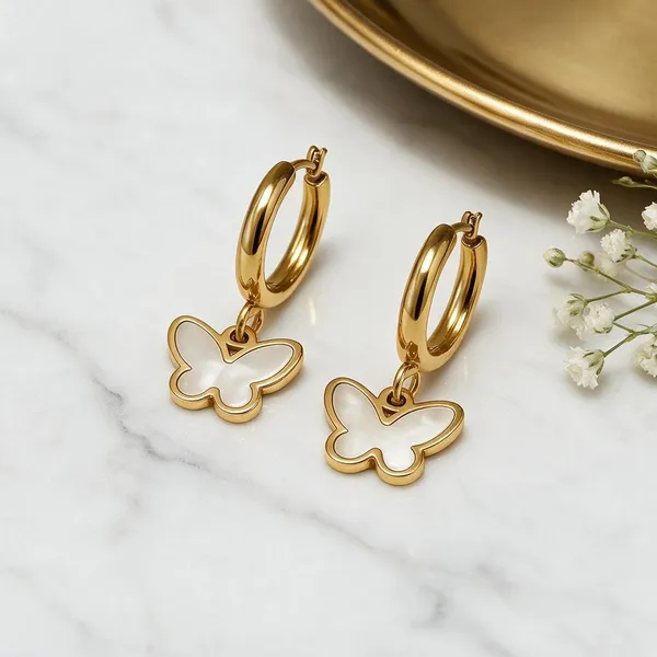 Gold_Tone_Butterfly_Charm_Hoop_Earrings_For_Women
