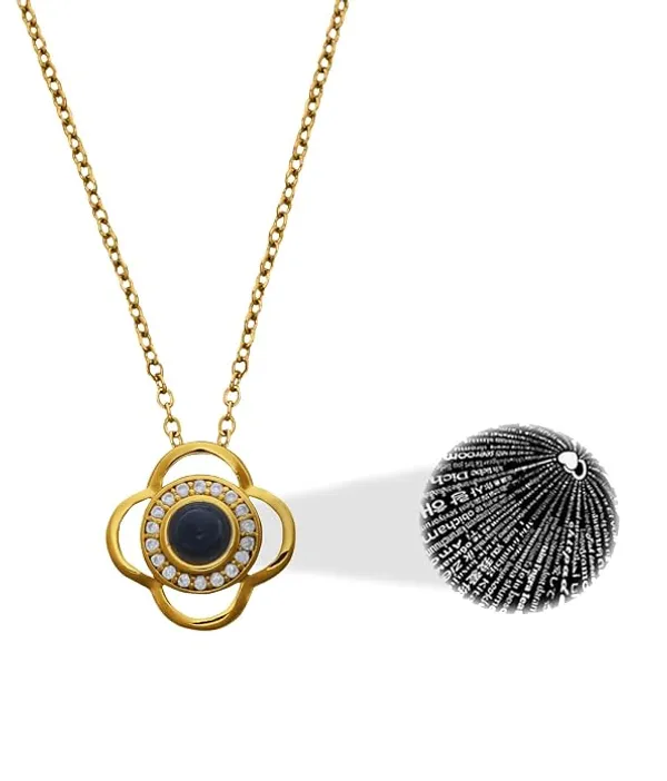 Gold_Tone_Floral_Pendant_Necklace_For_Women