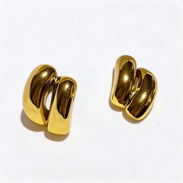 Gold_Tone_Chunky_Hoop_Earrings_For_Women