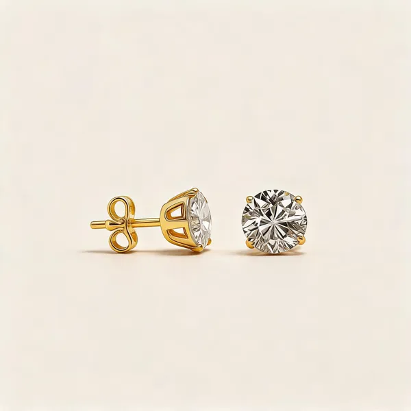 Gold_Tone_Round_Clear_Stone_Stud_Earrings_For_Women