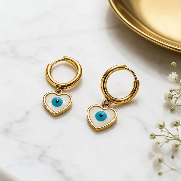 Gold_Tone_Heart_Evil_Eye_Charm_Hoop_Earrings_For_Women