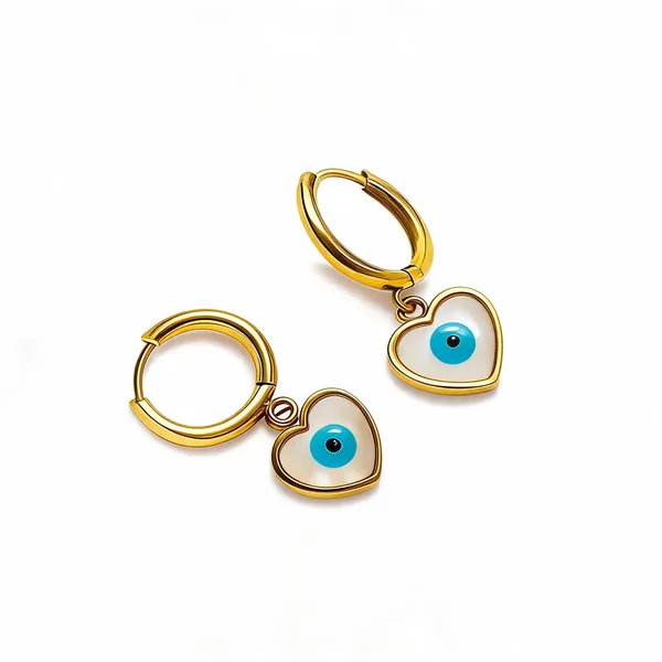 Gold_Tone_Heart_Evil_Eye_Charm_Hoop_Earrings_For_Women