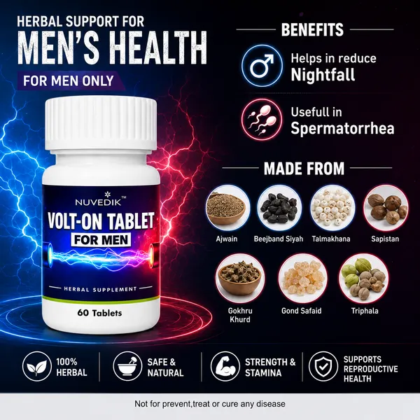 Nuvedik_Volt_On_Gokhru_Talmakhana_Ayurvedic_Herbal_Tablets_For_Men