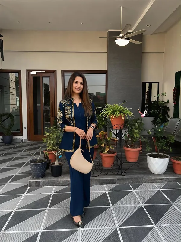 Blue_Cotton_Flex_Embroidered_Co-Ord_Set_for_Women_|_Designer_Jacket_Style_Outfit