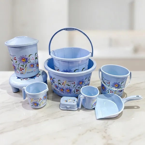 Multicolor_10pc__Plastic_Bathroom_Set_For_Home
