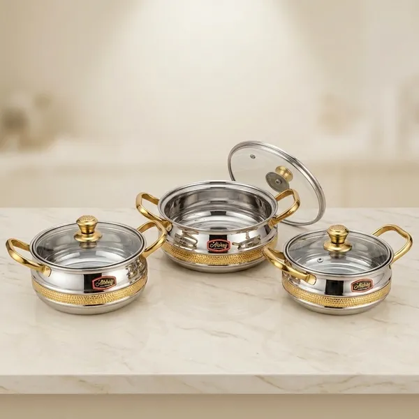 Steel__3_pc_handi_set_with_brass__design