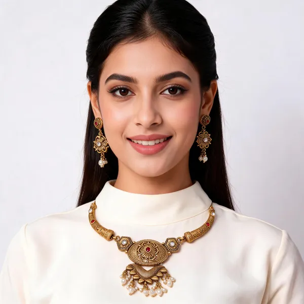 Gold_Metal_Choker_For_Women