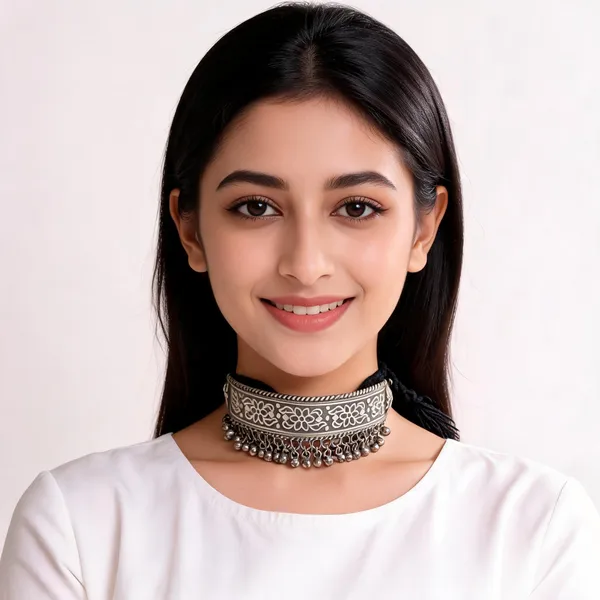 Silver_Metal_Choker_For_Women
