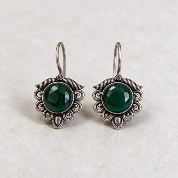 Green_Metal_Earring_For_Women_Pack_Of_2