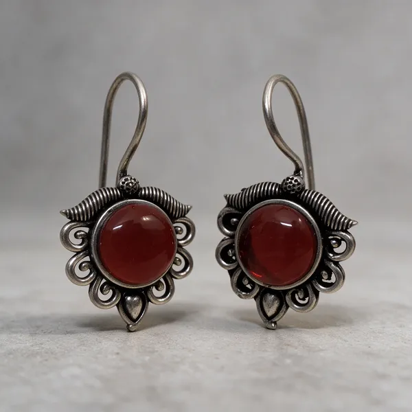 Red_Metal_Earring_For_Women_Pack_Of_2