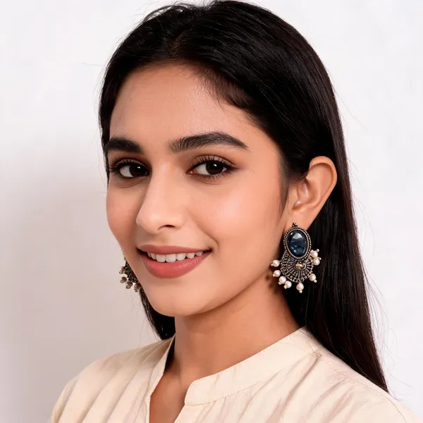 Blue_Metal_Earring_For_Women_Pack_Of_2