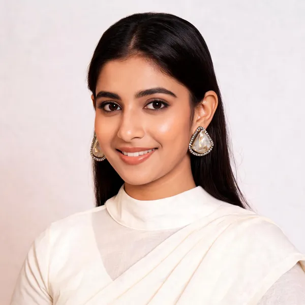 White_Metal_Earrings_For_Women
