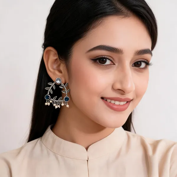 Silver_Metal_Earring_For_Women