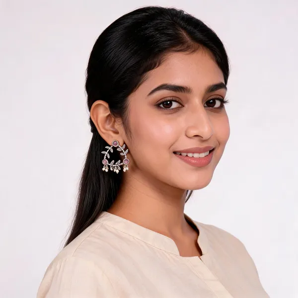 Silver_Metal_Earring_For_Women