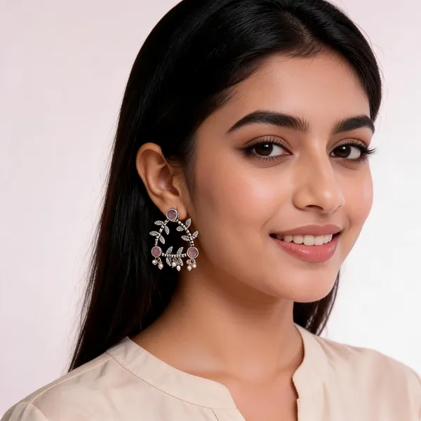 Silver_Metal_Earring_For_Women