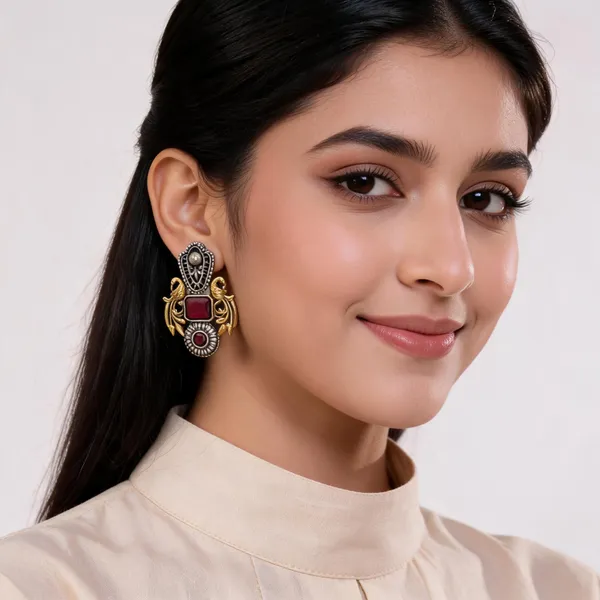 Silver_Metal_Earring_For_Women