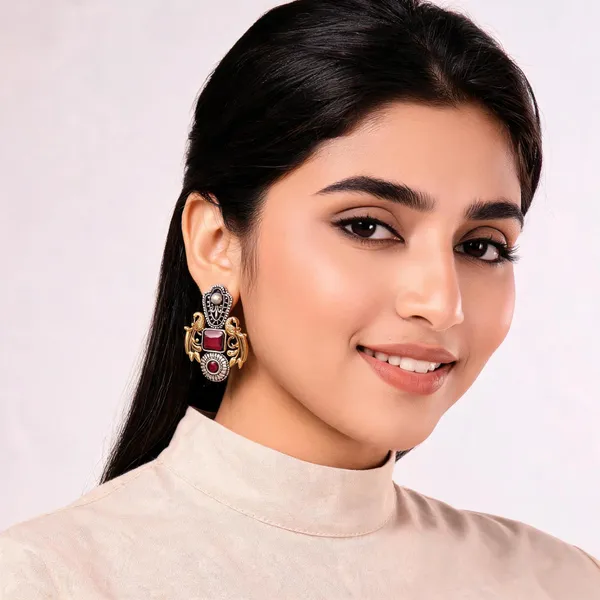 Silver_Metal_Earring_For_Women