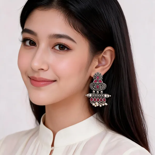 Silver_Metal_Earring_For_Women