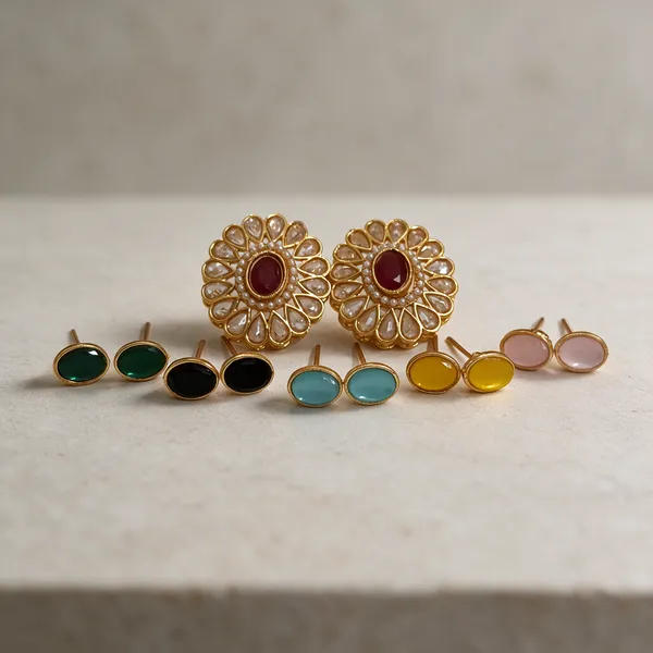 Multicolour_Metal_Earrings_For_Women
