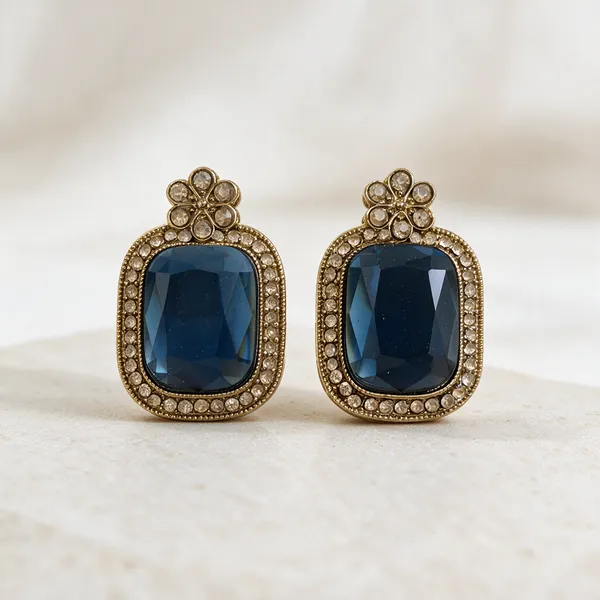 Blue_Metal_Earring_For_Women