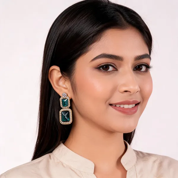 Blue_Metal_Earrings_For_Women
