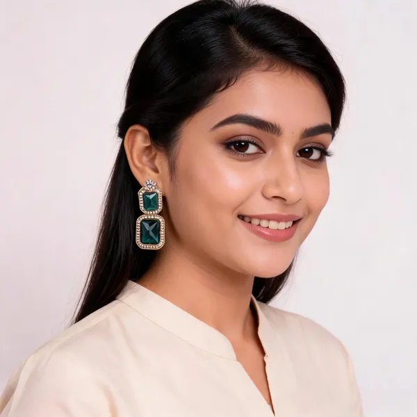 Blue_Metal_Earrings_For_Women
