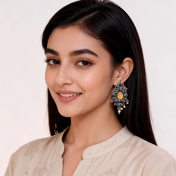 Silver_Metal_Earring_For_Women
