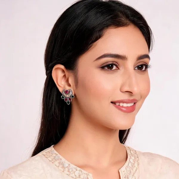 Silver_Metal_Earring_For_Women