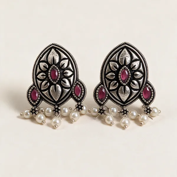 Silver_Metal_Earring_For_Women