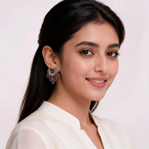 Silver_Metal_Earring_For_Women